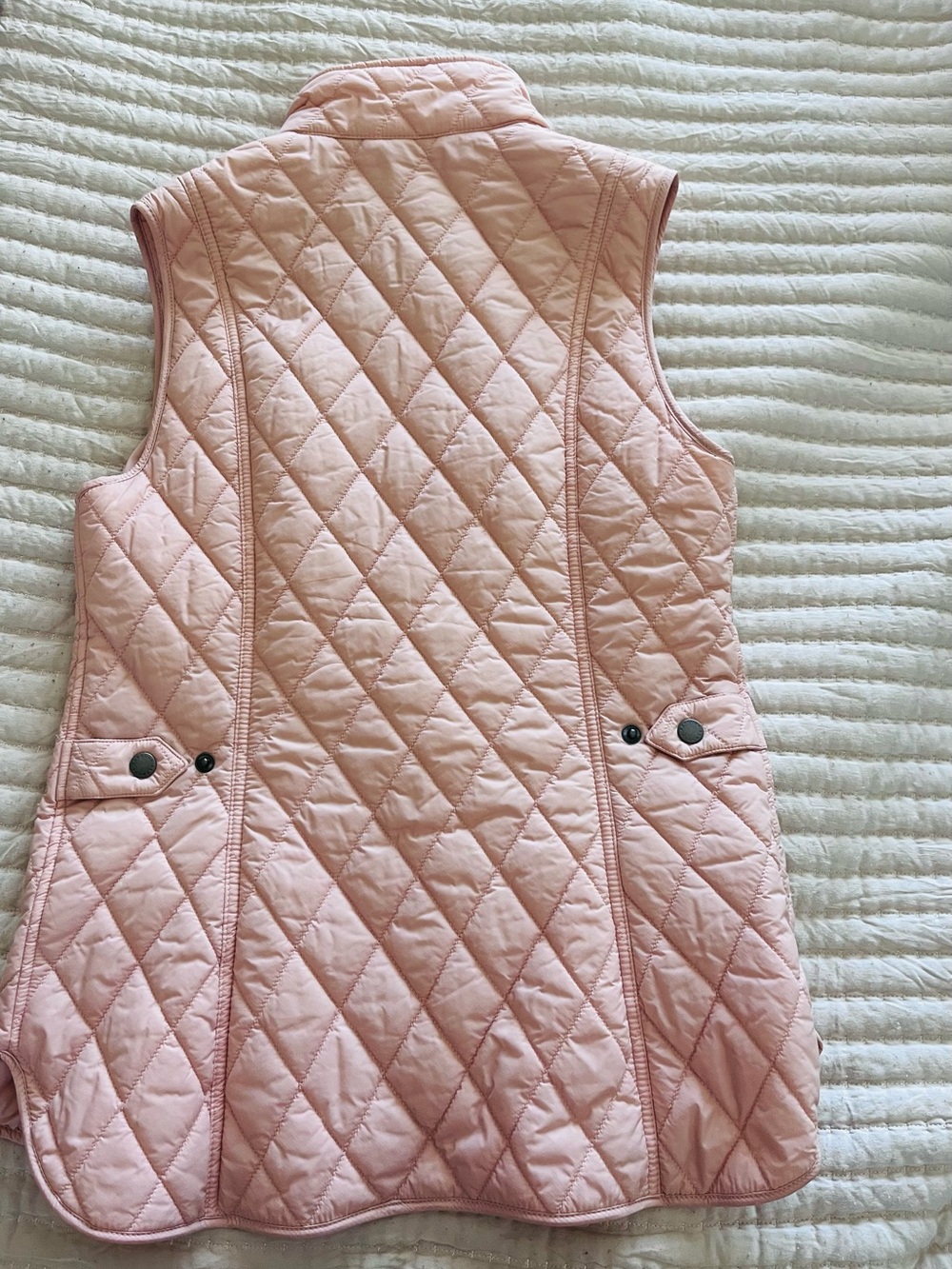 Barbour Pink Quilted Sleeveless Vest otterburn gilet - Picture 2 of 7